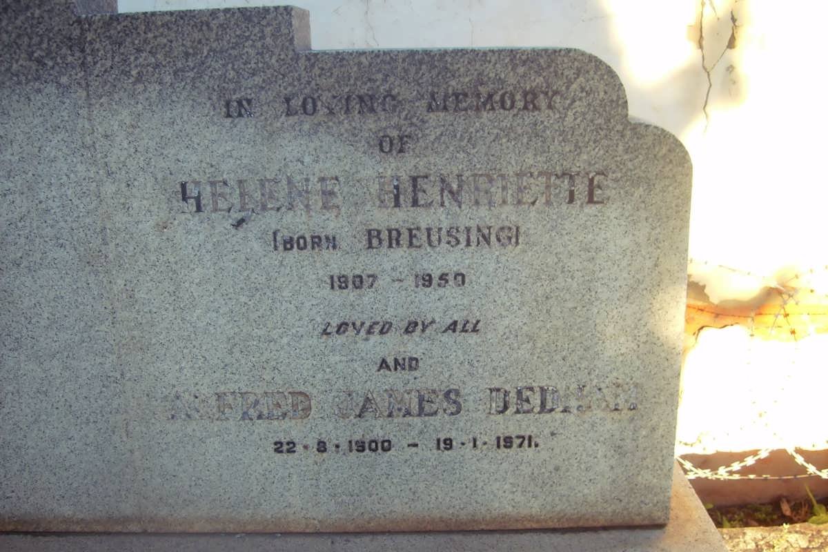 SMITH Alfred James Dedmam 1900-1971 &amp; Helene Henriette BREUSING 1907-1950