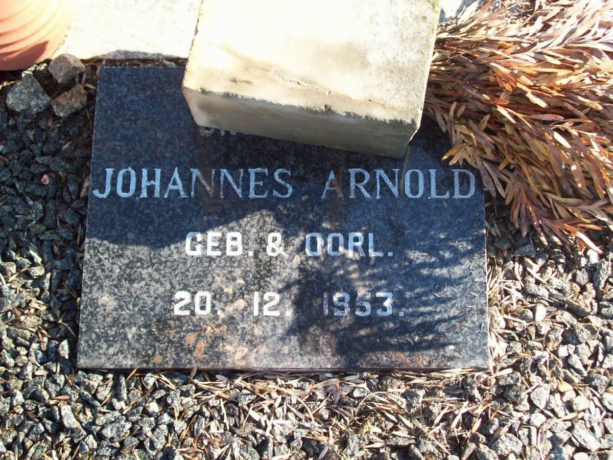 ARNOLD Johannes 1953-1952