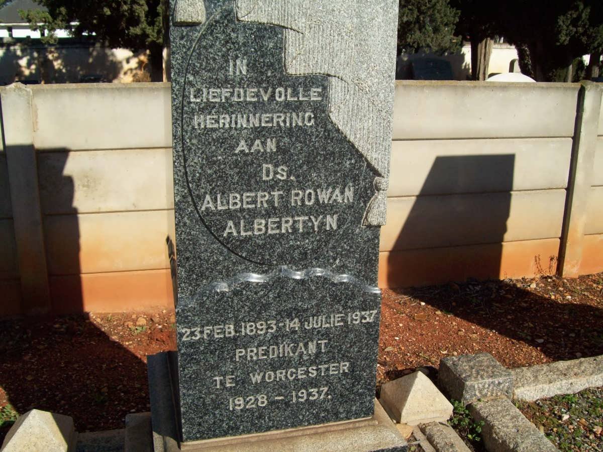 ALBERTYN Albert Rowan 1893-1937