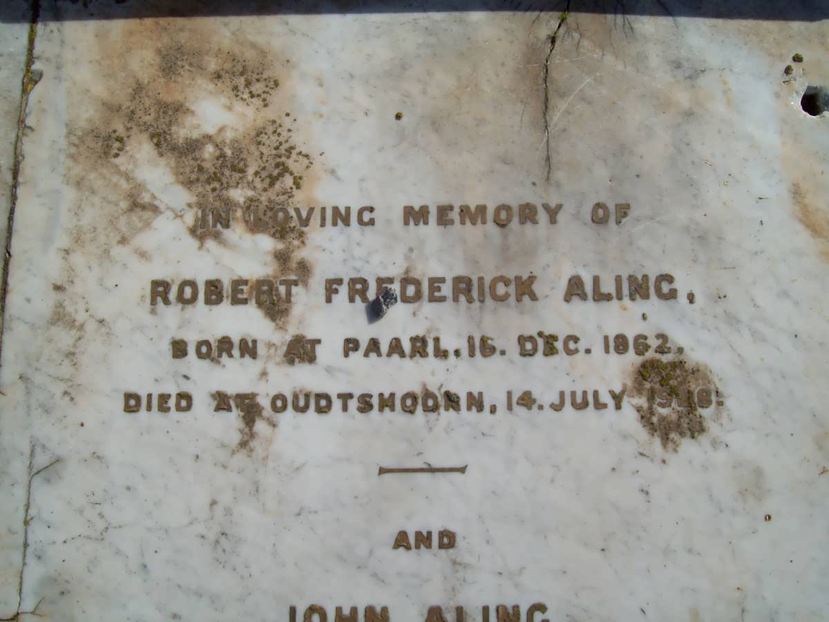 ALING Robert Frederick 1862-1928