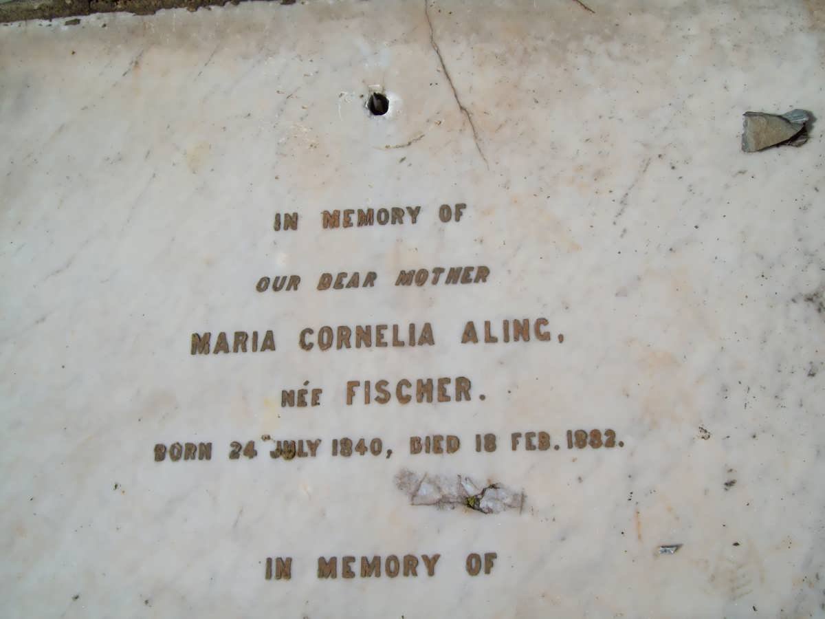 ALING Maria Cornelia nee FISCHER 1840-1882