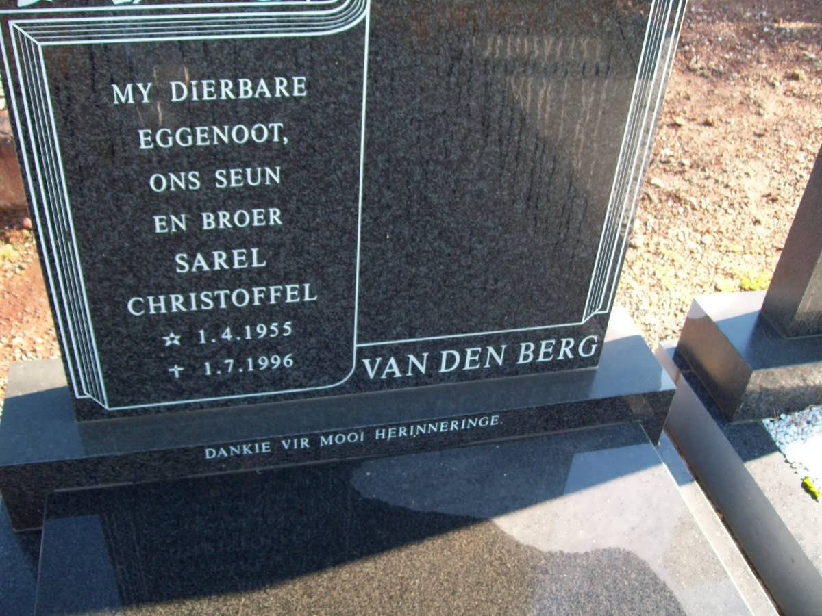 BERG Sarel Christoffel, van den 1955-1996
