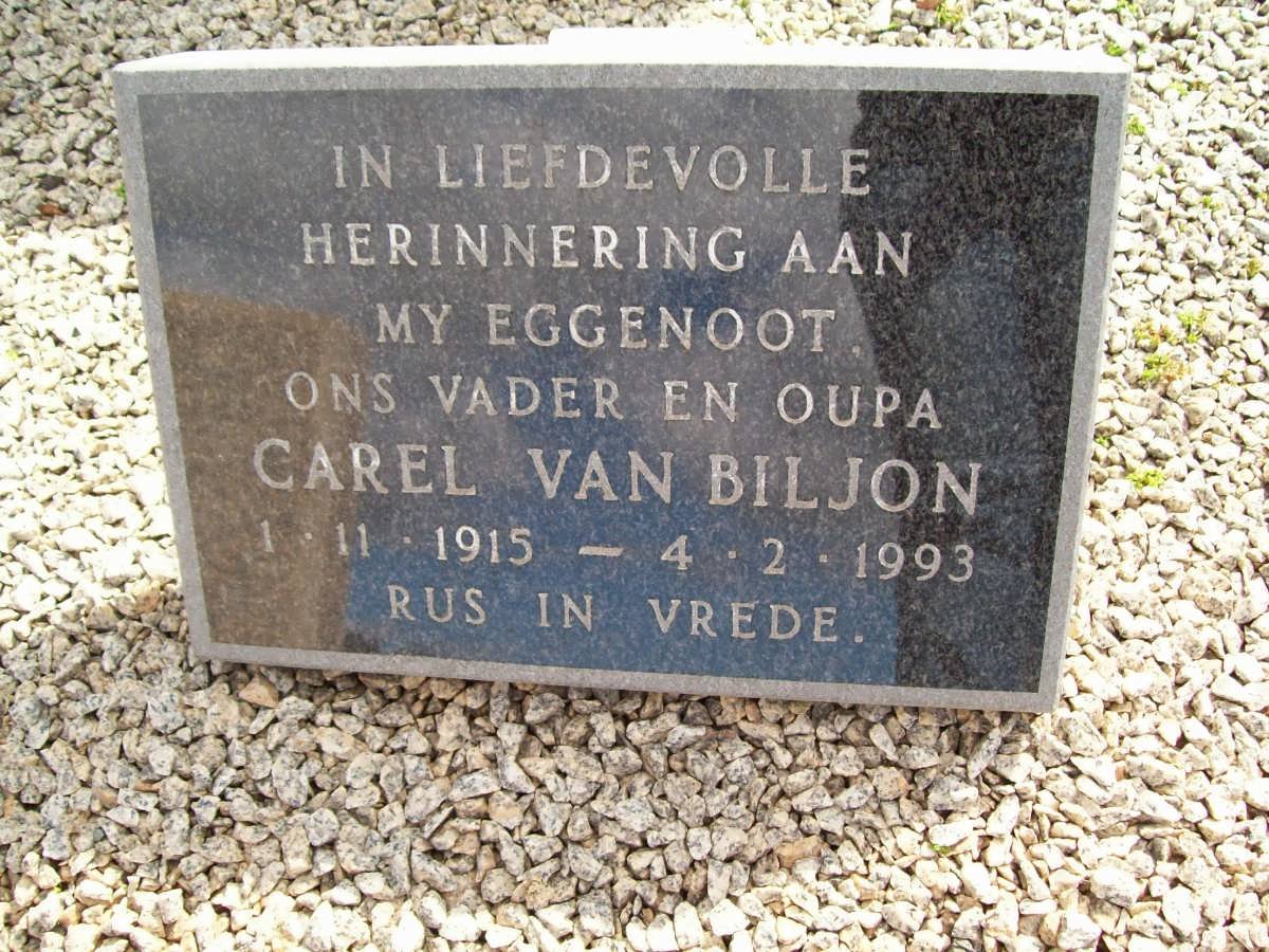 BILJON Carel, van 1915-1993
