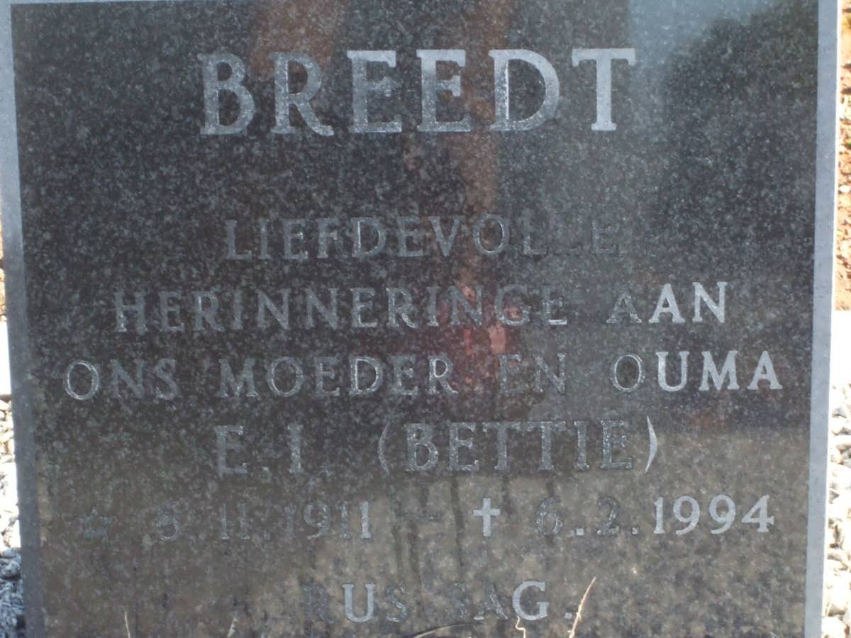 BREEDT E.I. 1911-1994