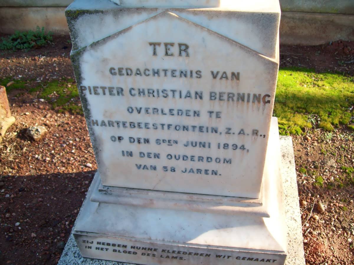 BERNING Pieter Christian -1894