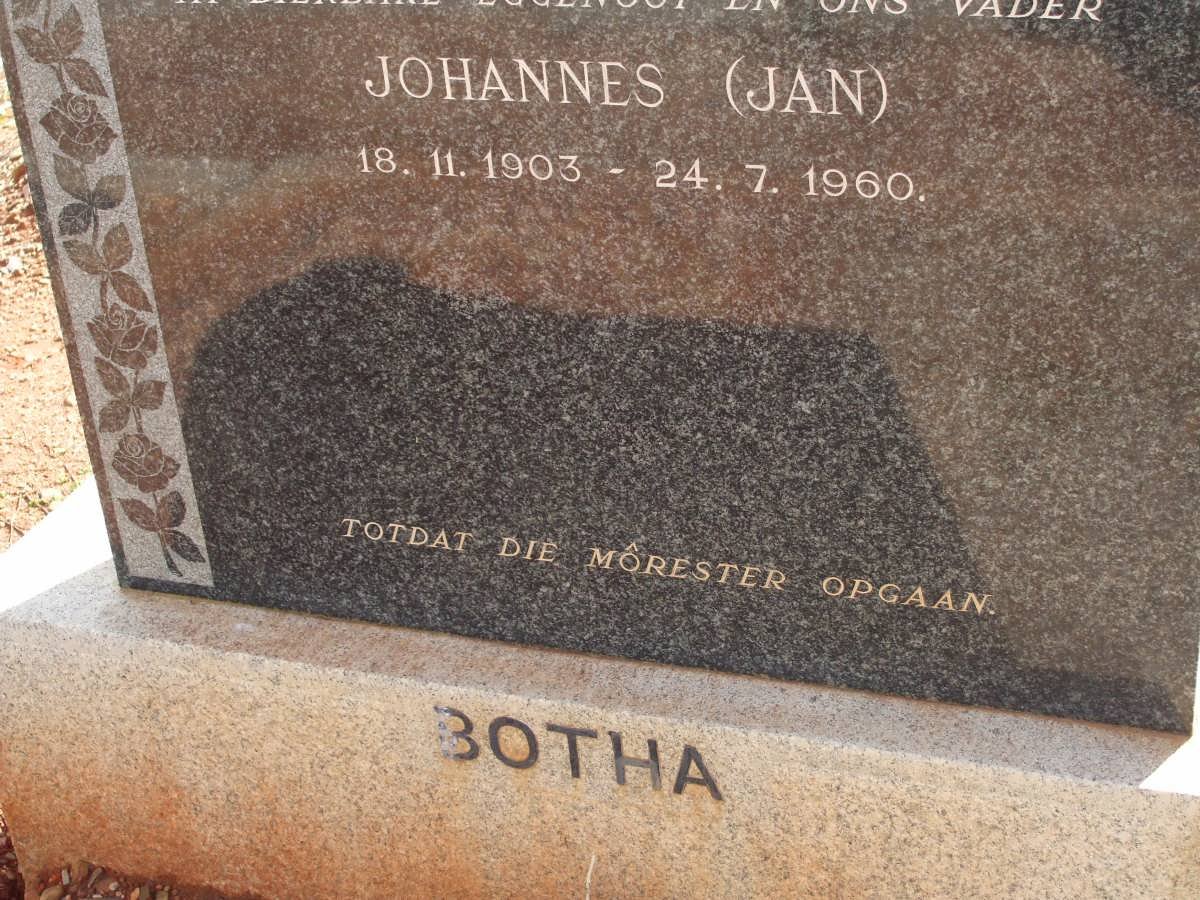 BOTHA Johannes 1903-1960