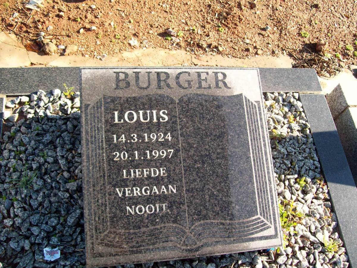 BURGER Louis 1924-1997