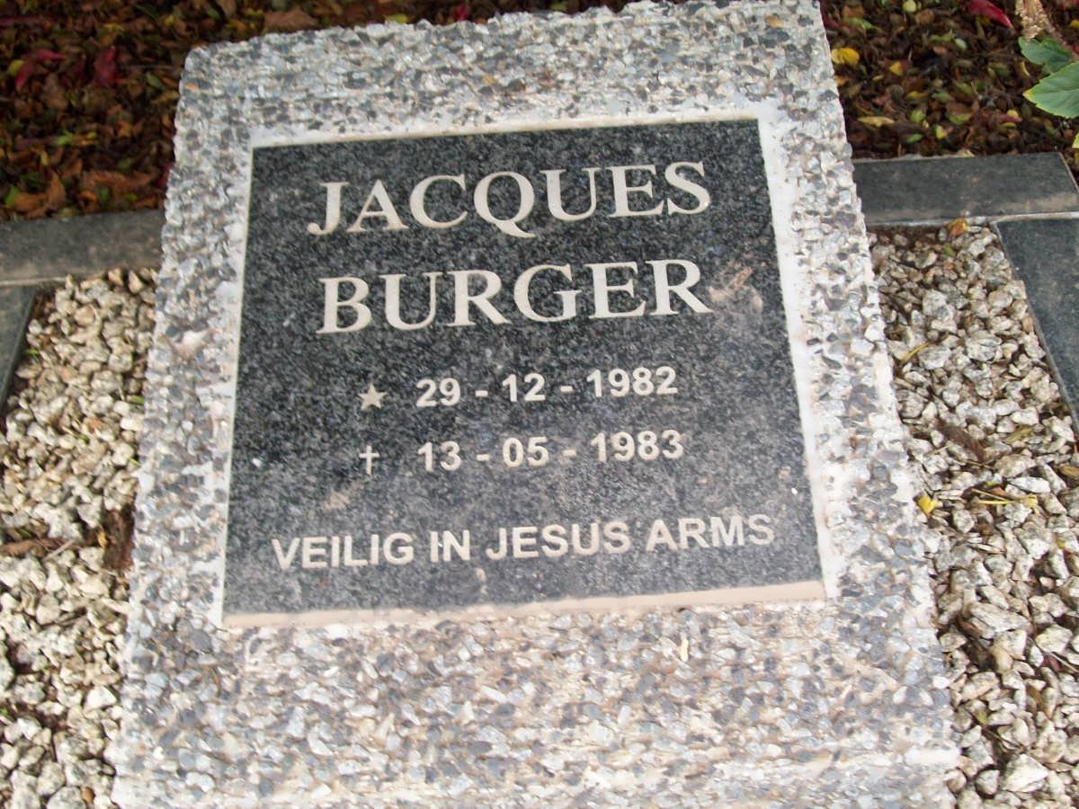 BURGER Jacques 1982-1982