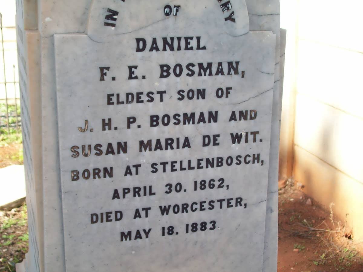 BOSMAN Daniel F.E. 1862-1883