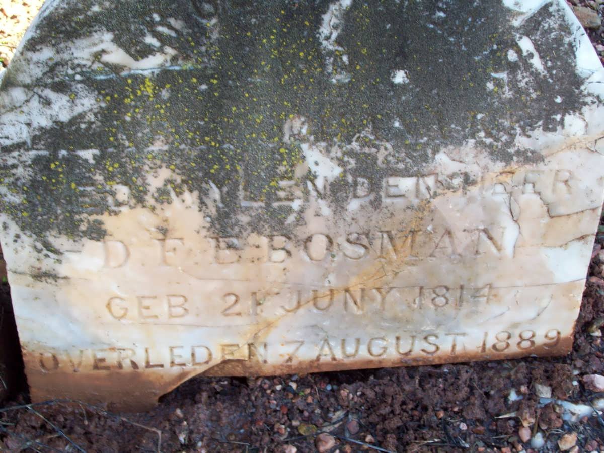 BOSMAN D.F.E. 1814-1889
