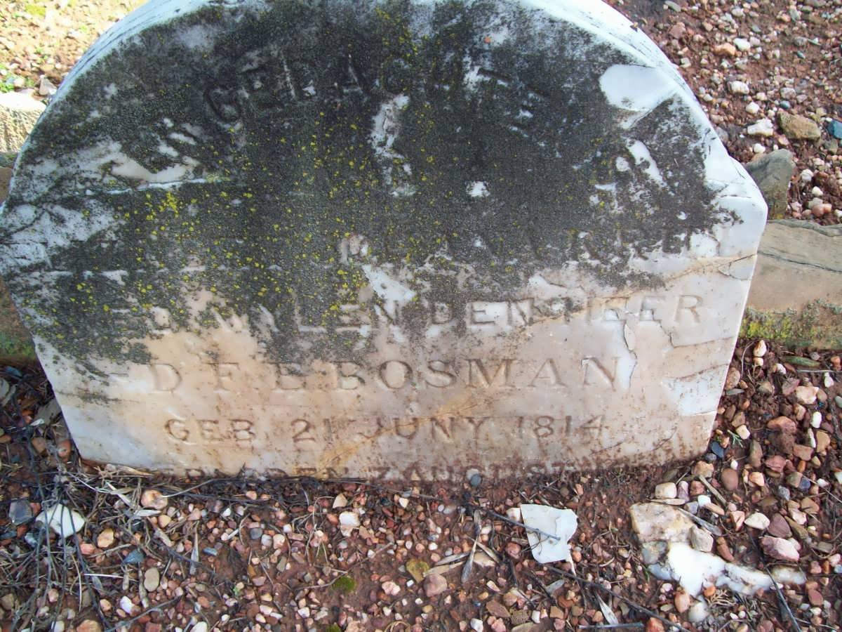 BOSMAN D.F. 1814-??