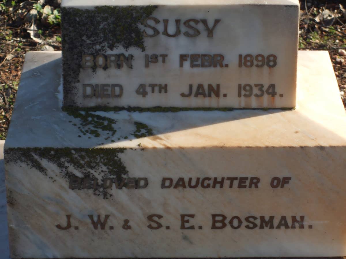 BOSMAN Susy 1898-1934