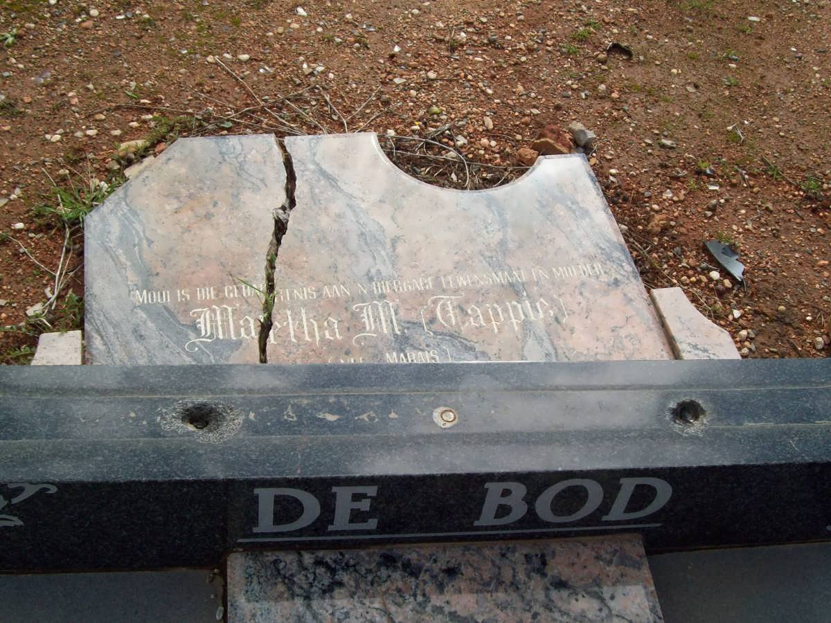 BOD Martha M., de nee MARAIS 1928-1987
