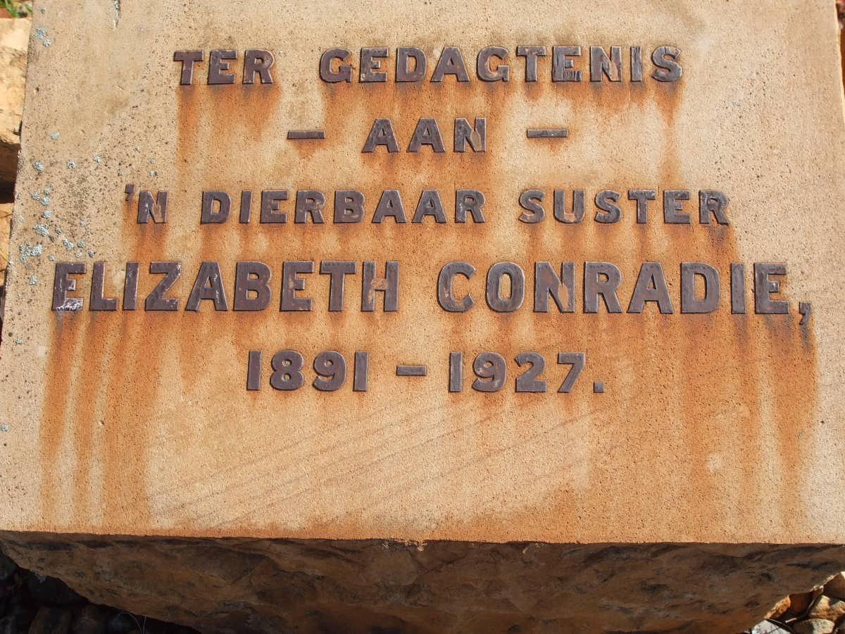 CONRADIE Elizabeth 1891-1927