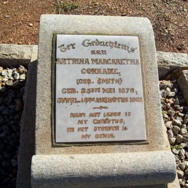 CONRADIE Katrina Margaretha nee SMITH 1878-1902