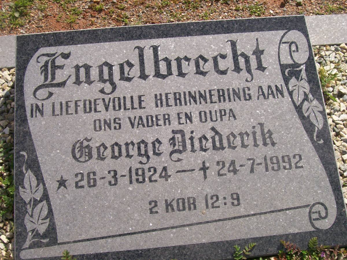 ENGELBRECHT George Diederik 1924-1992