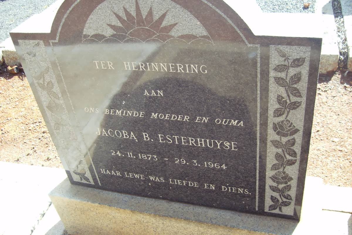ESTERHUYSE Jacoba B. 1873-1964