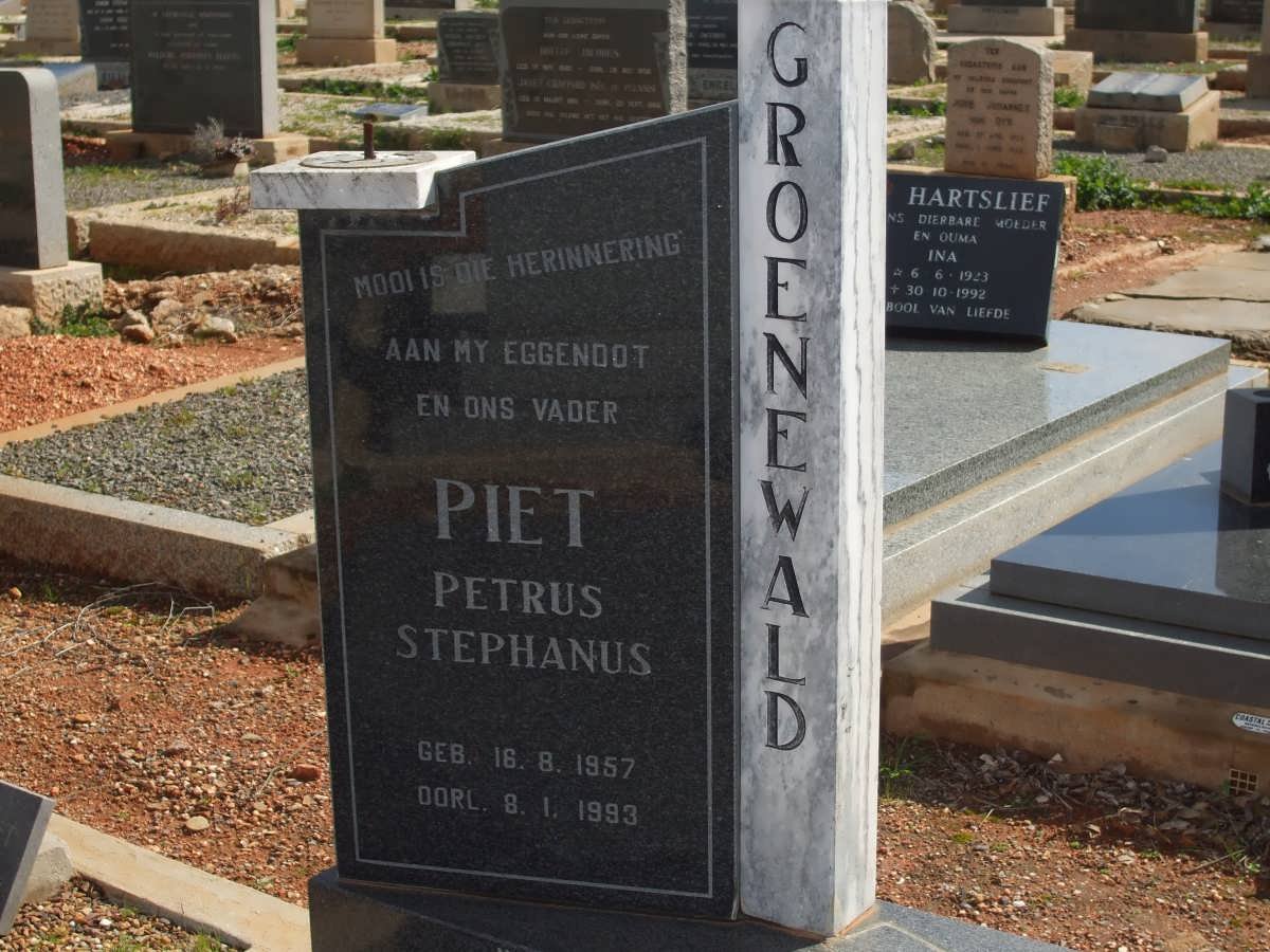 GROENEWALD Petrus Stephanus 1957-1993