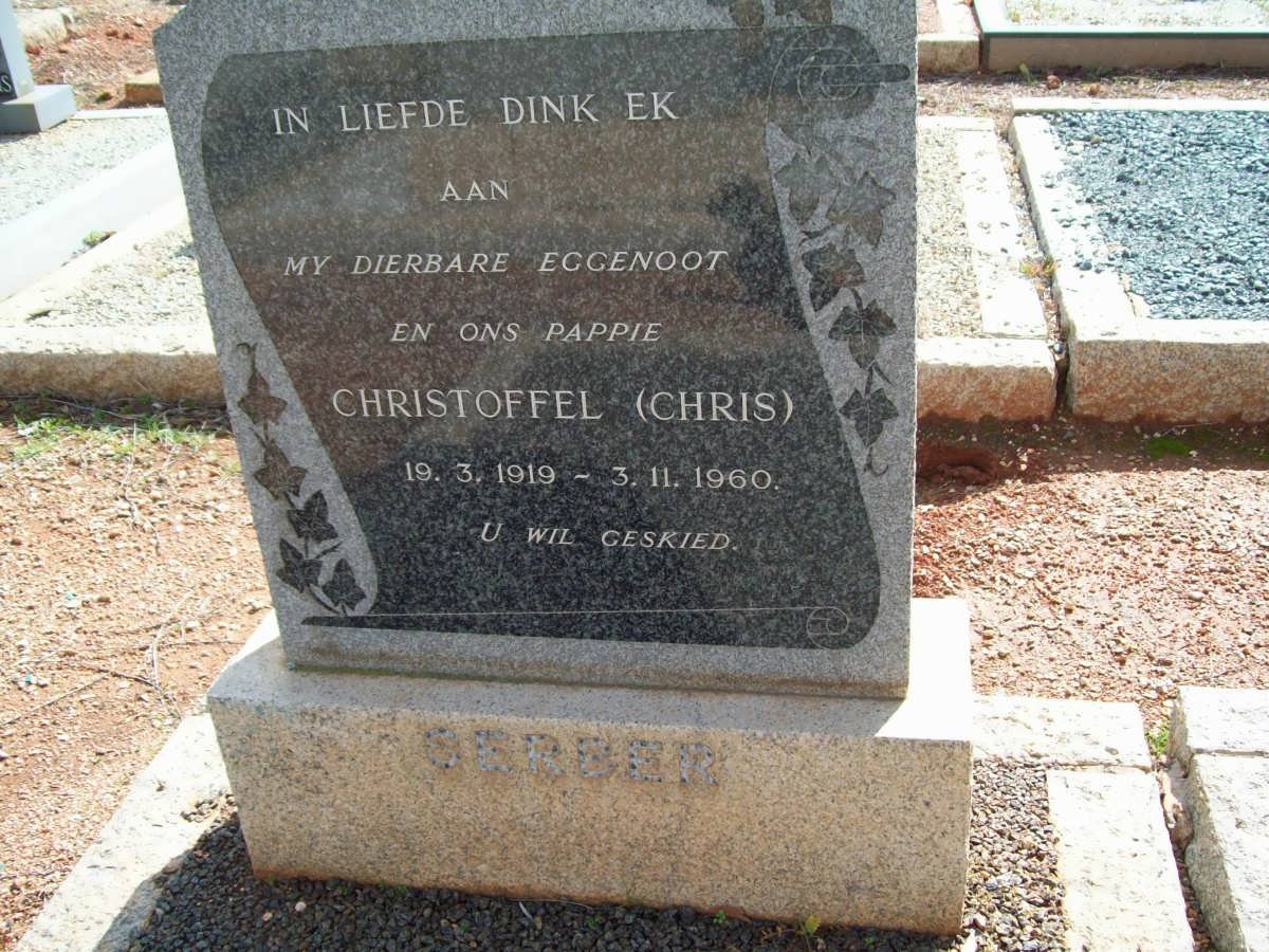 GERBER Christoffel 1919-1960