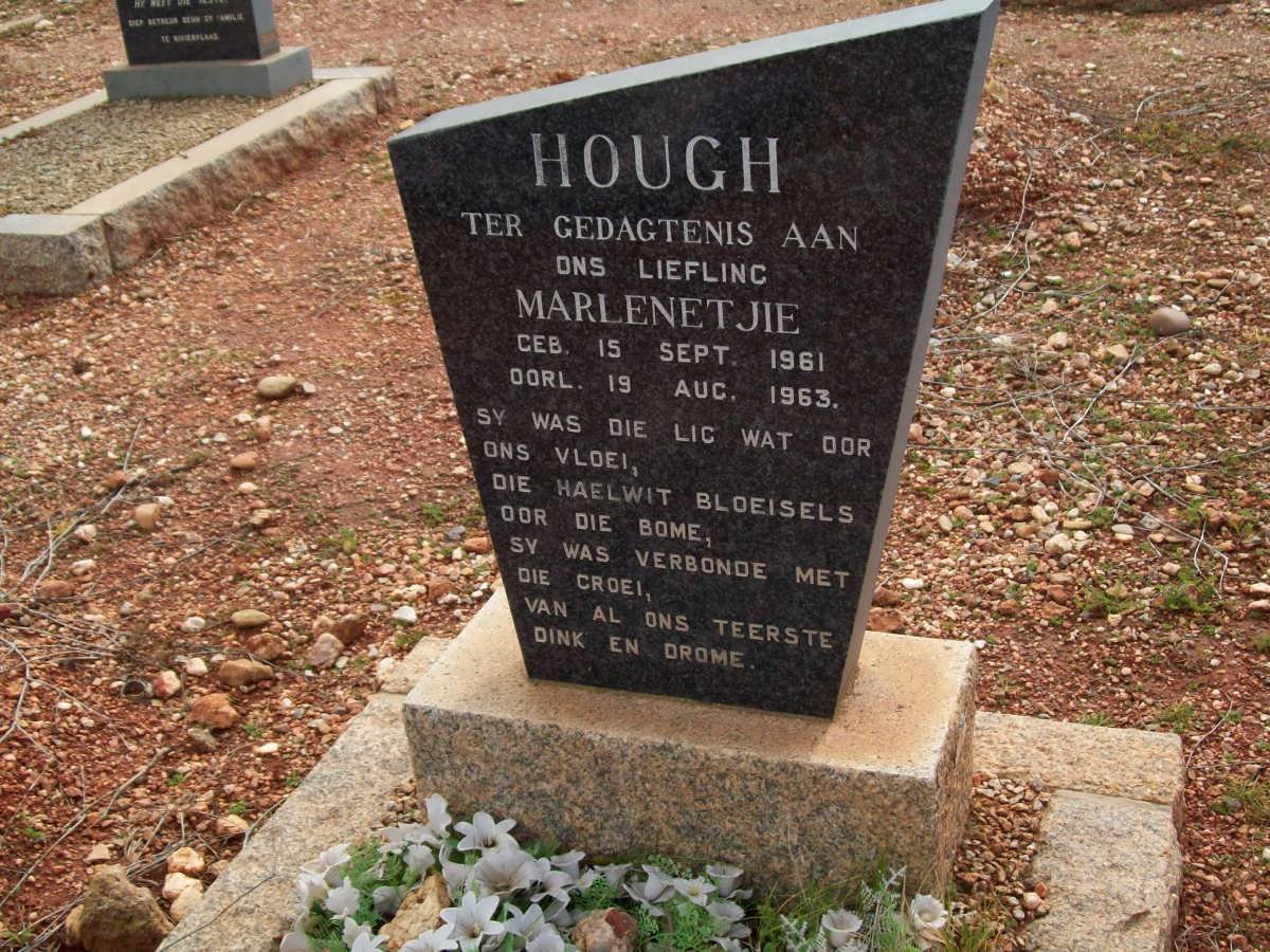 HOUGH Marlenetjie 1961-1963