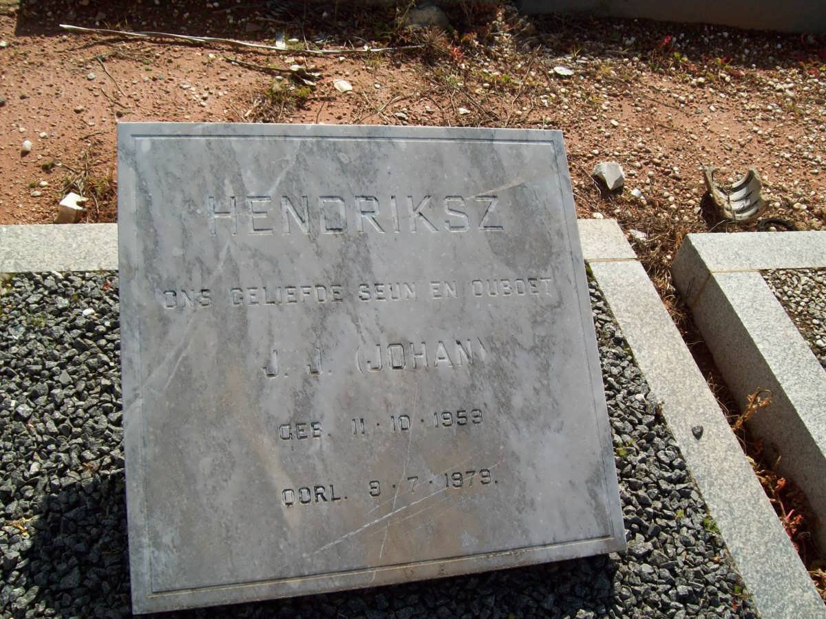 HENDRIKSZ J.J. 1953-1979