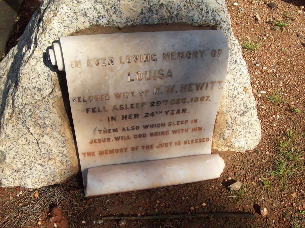 HEWITT Louisa -1887