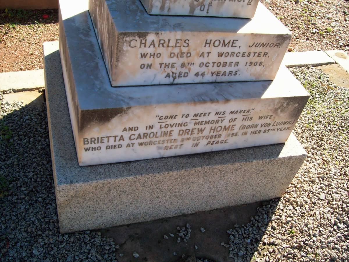 HOME Charles -1908 &amp; Brietta Caroline Drew VON LUDWIG -1955