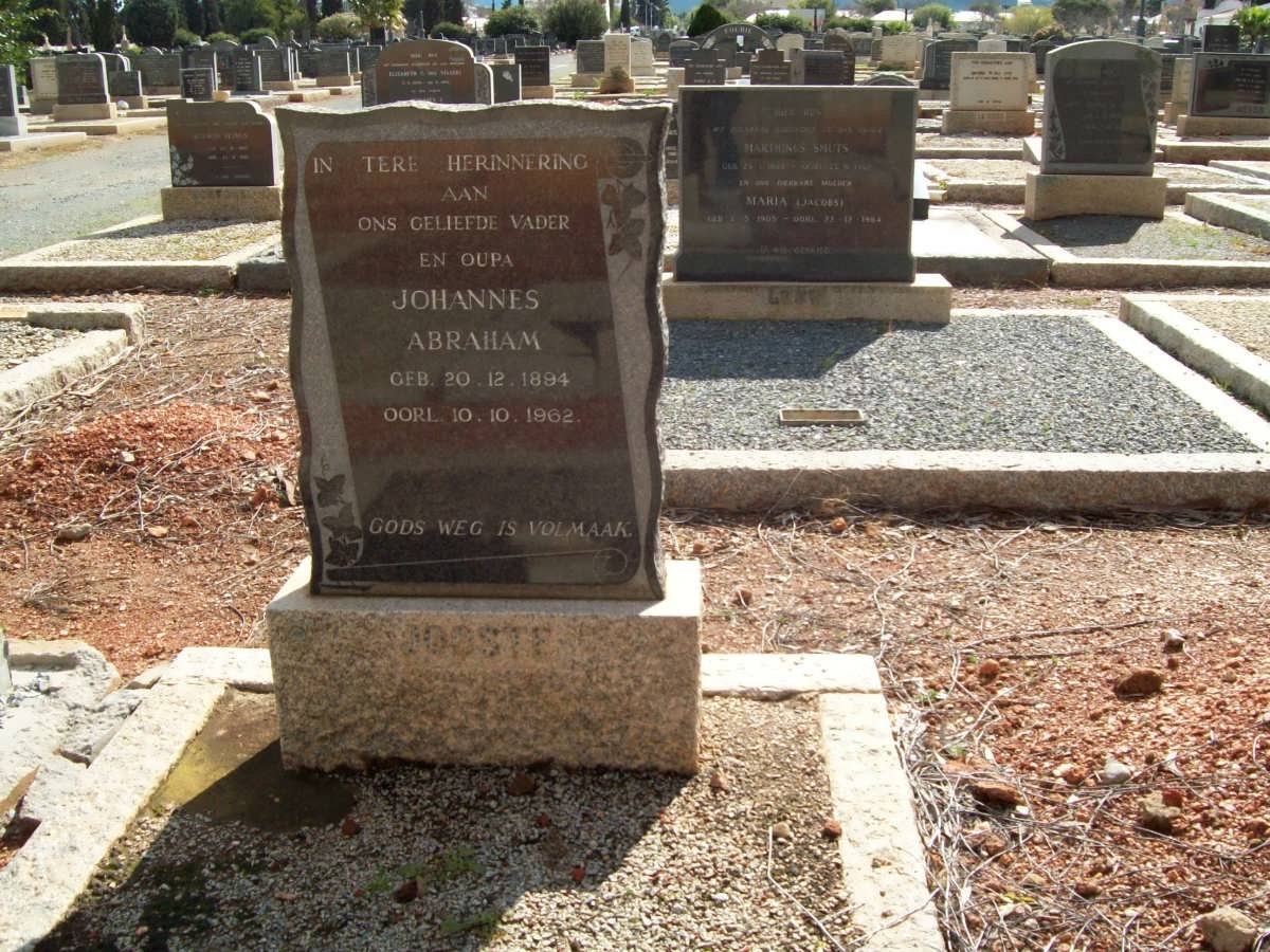 JOOSTE Johannes Abraham 1894-1962