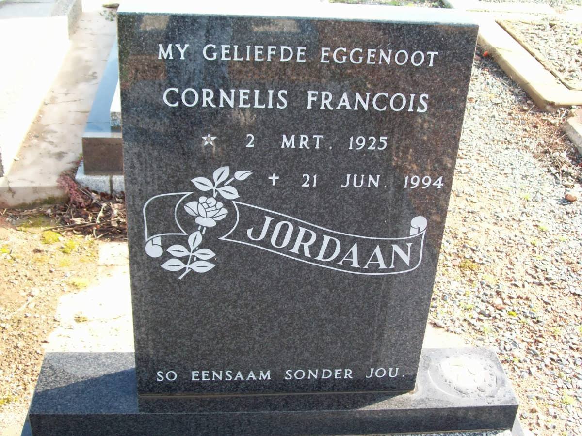 JORDAAN Cornelis Francois 1925-1994
