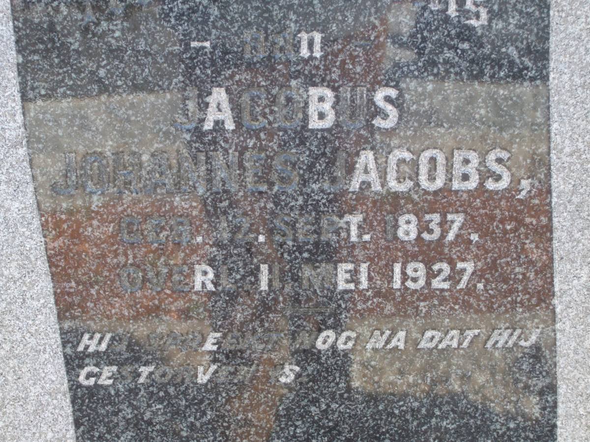 JACOBS Jacobus Johannes 1837-1927