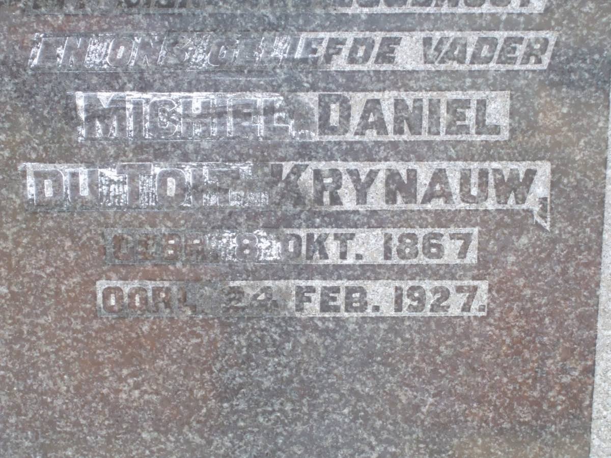 KRYNAUW Michiel Daniel du Toit 1867-1927