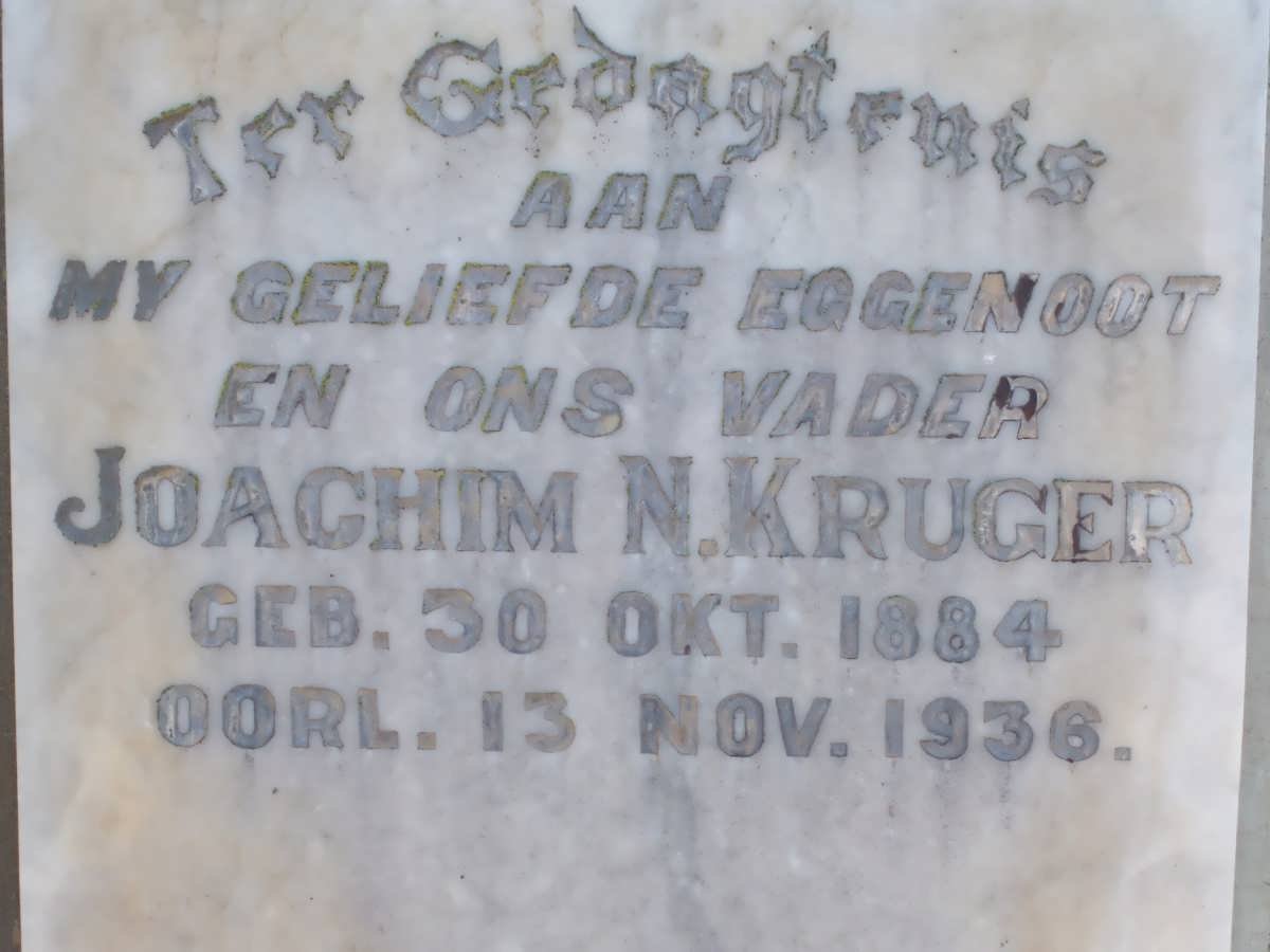 KRUGER Joachim N. 1884-1936