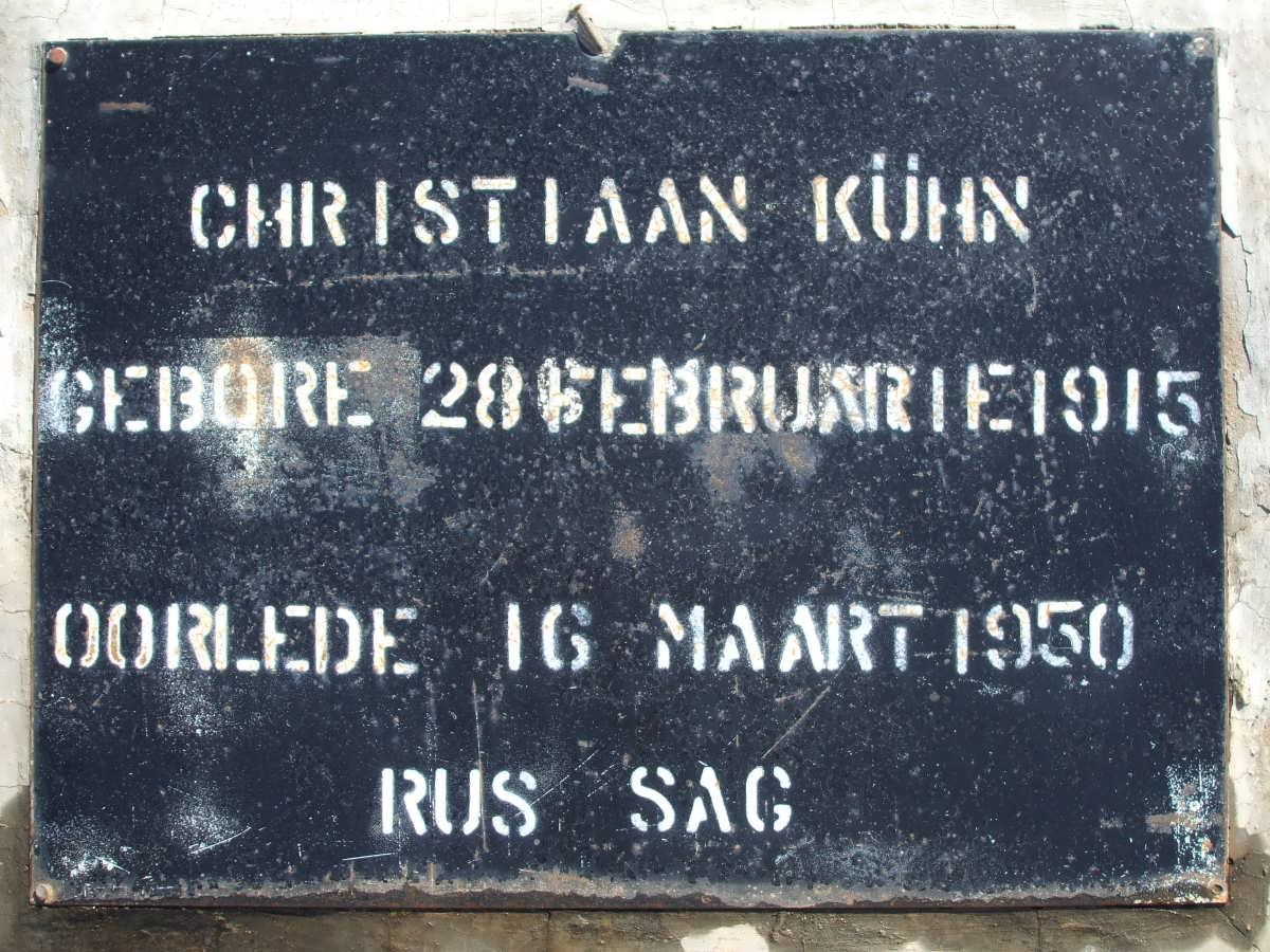 KUHN Christiaan 1915-1950