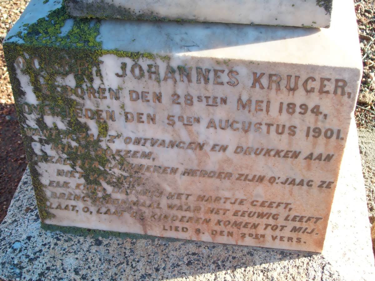KRUGER Ockert Johannes 1894-1901