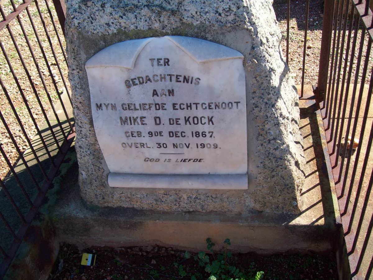 KOCK Mike D., de 1867-1909