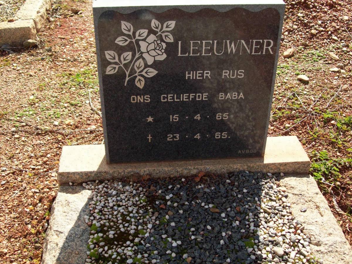 LEEUWNER baby 1965-1965