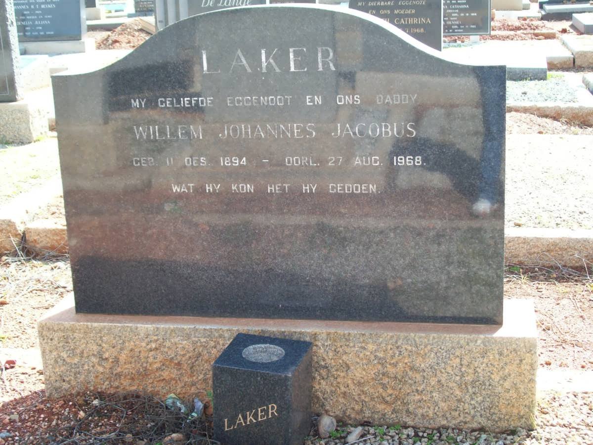 LAKER Willem Johannes Jacobus 1894-1968