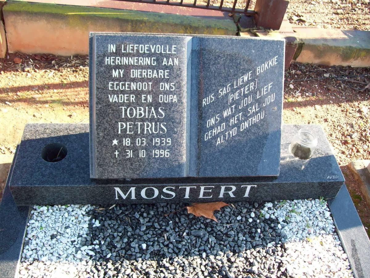 MOSTERT Tobias Petrus 1939-1996