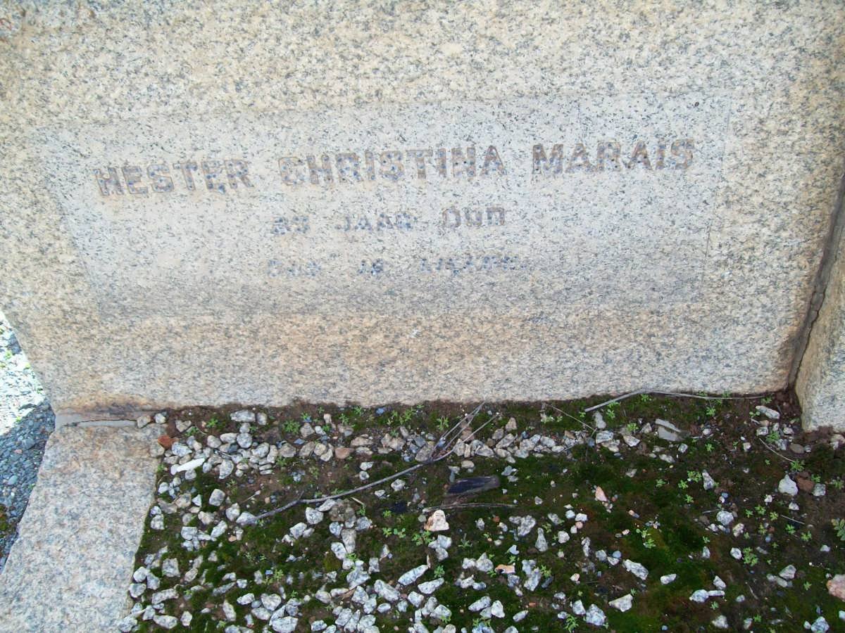 MARAIS Hester Christina