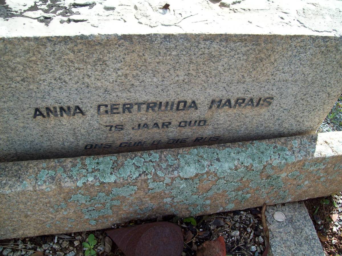 MARAIS Anna Gertruida