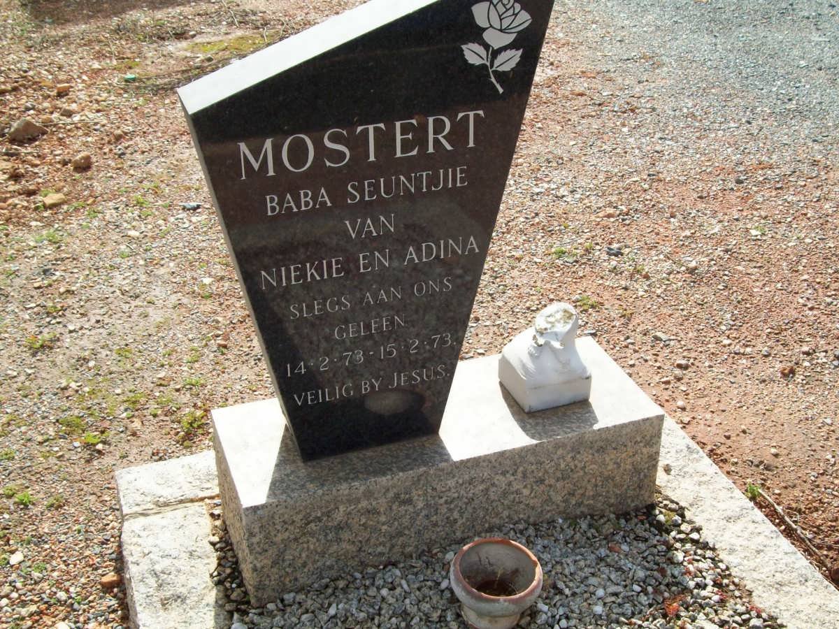 MOSTERT baba seuntjie 1973-1973