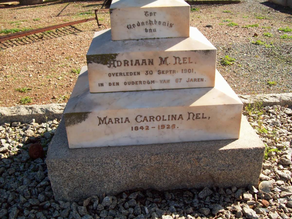 NEL Adriaan M. -1901 &amp; Maria Carolina 1842-1926