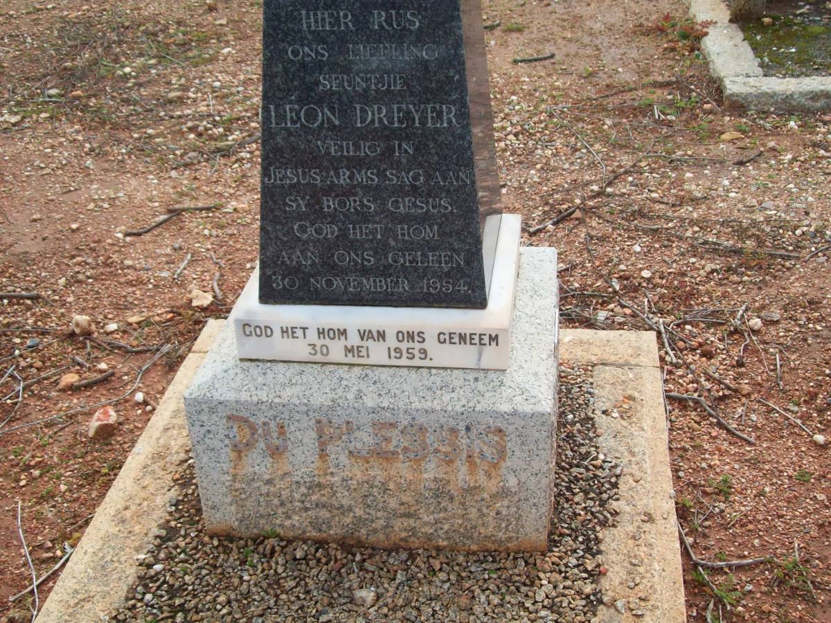 PLESSIS Leon Dreyer, du 1954-1959