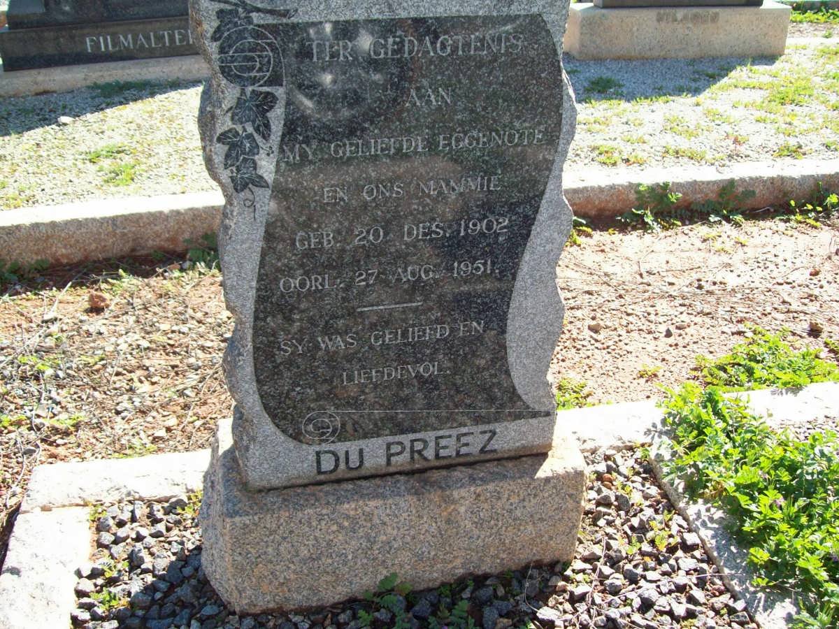 PREEZ, du 1902-1951