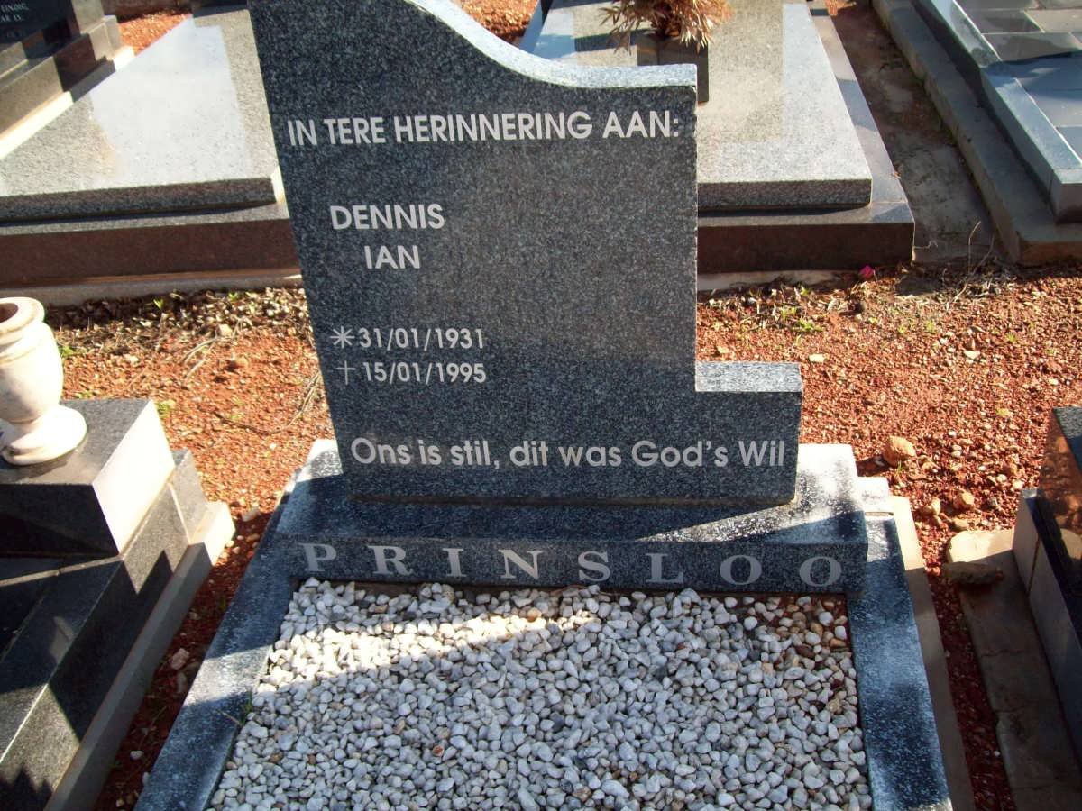PRINSLOO Dennis Ian 1931-1995