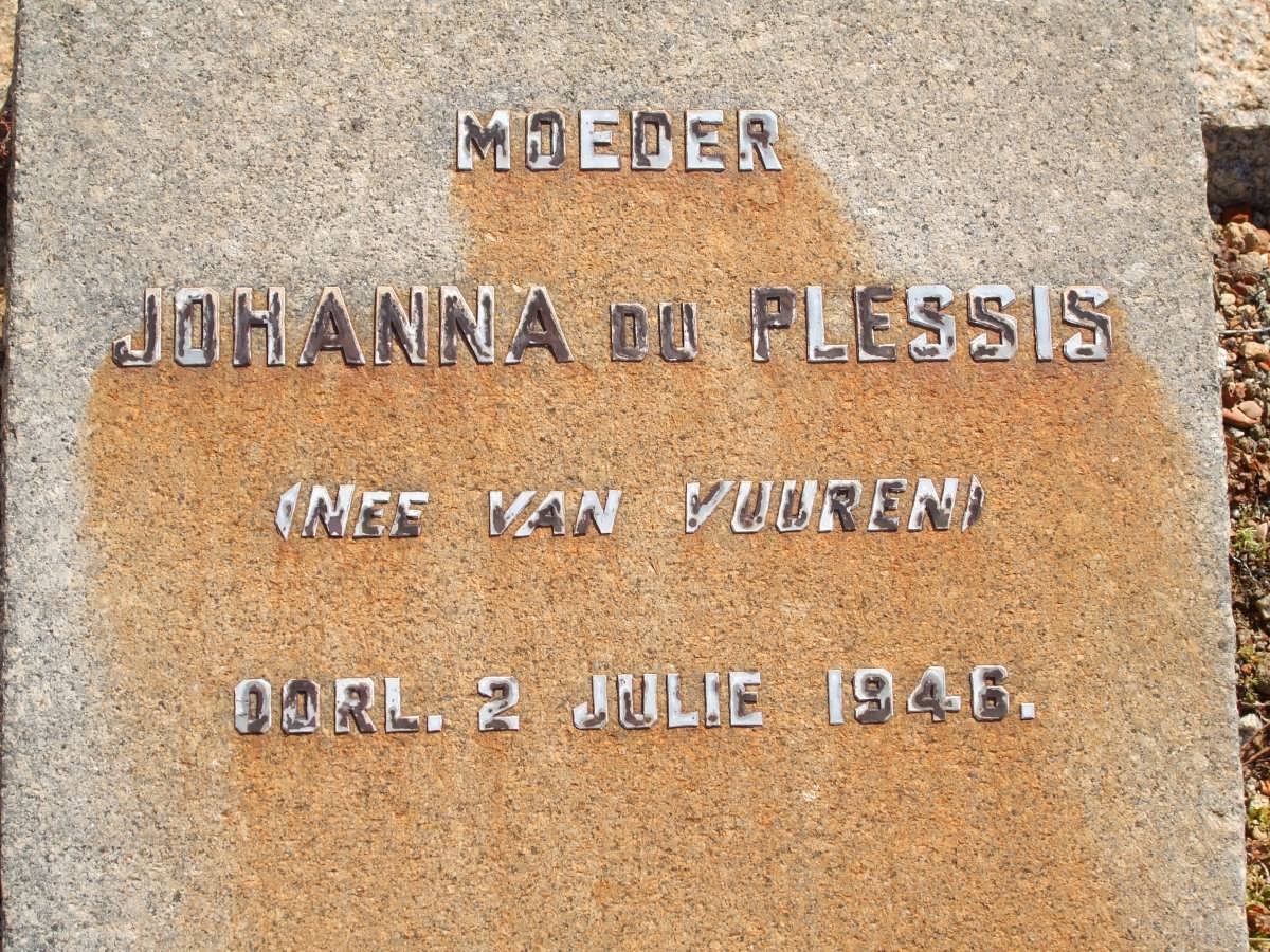PLESSIS Johanna, du nee VAN VUUREN -1946