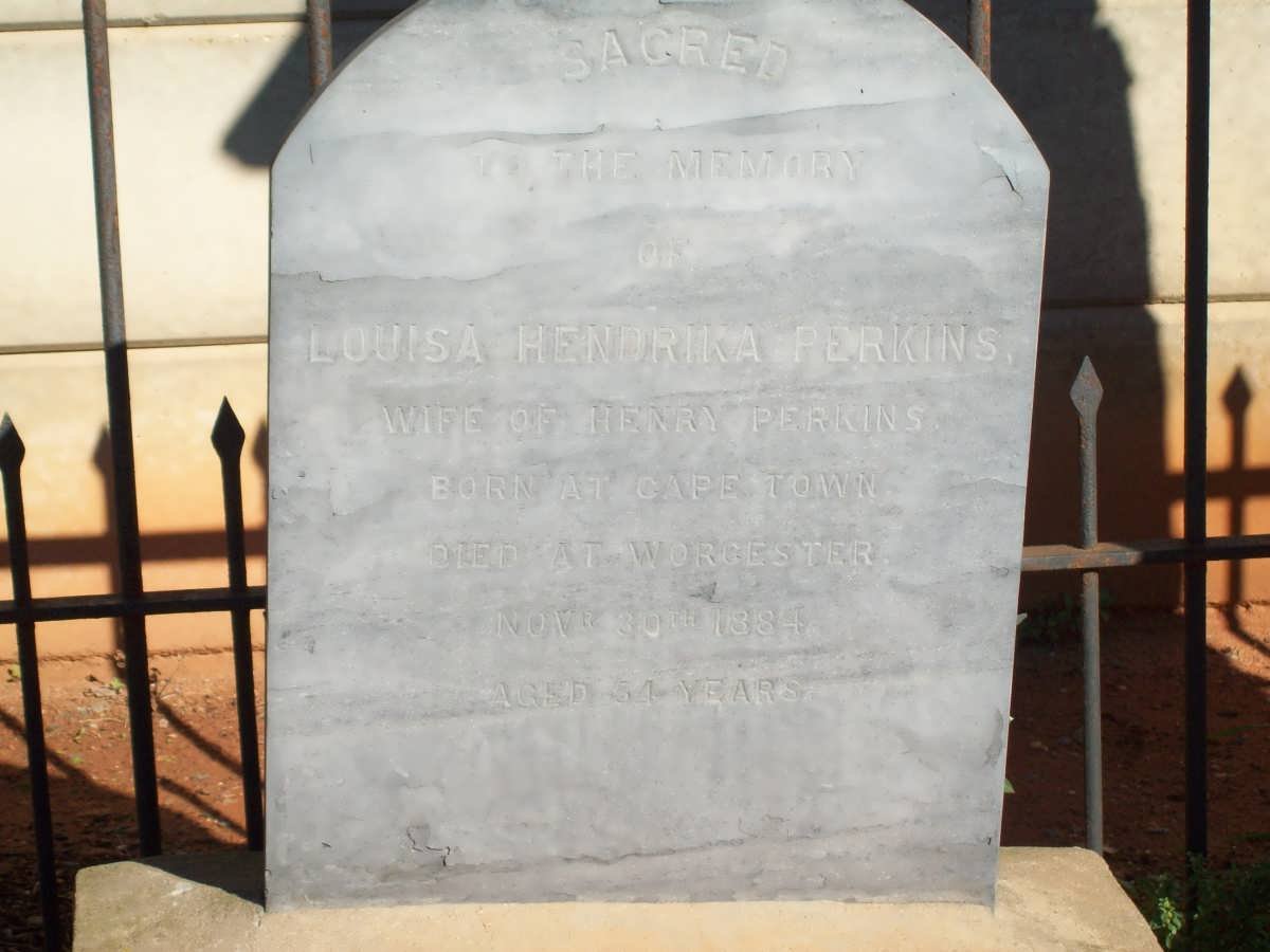 PERKINS Louisa Hendrika -1884