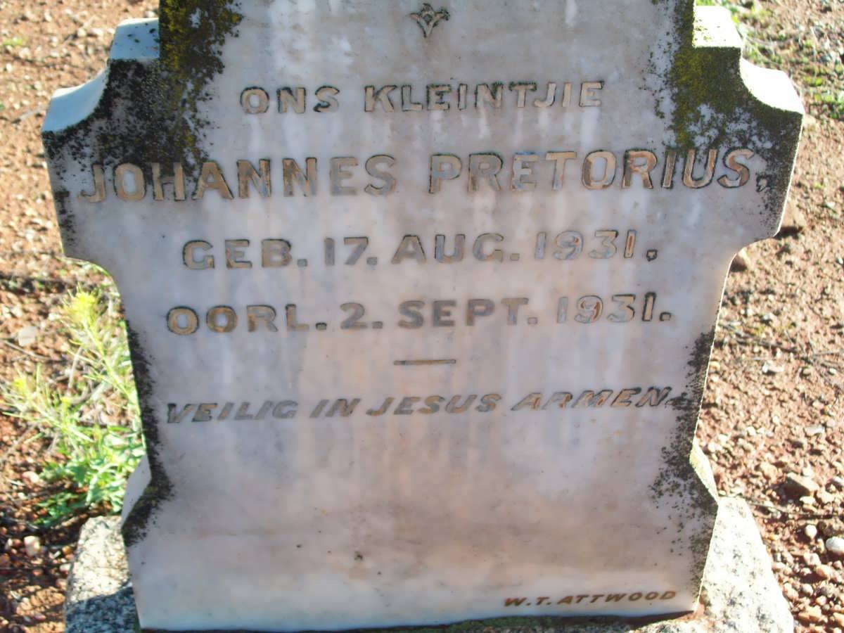 PRETORIUS Johannes 1931-1931