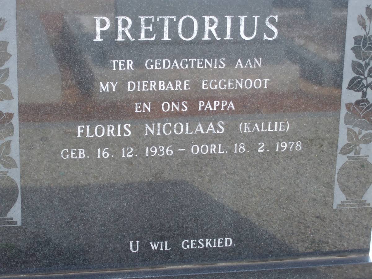 PRETORIUS Floris Nicolaas 1936-1978