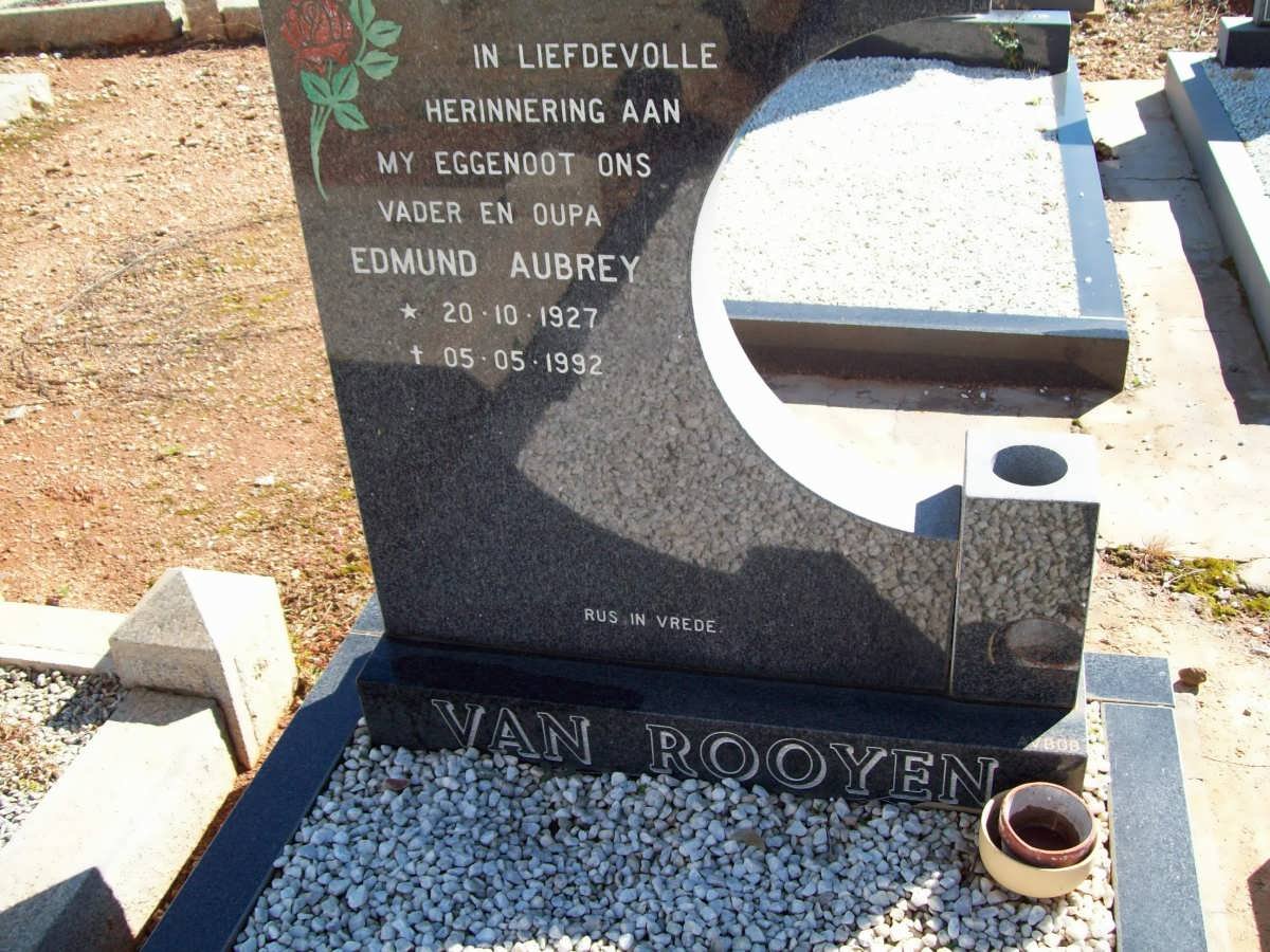 ROOYEN Edmund Aubrey, van 1927-1992